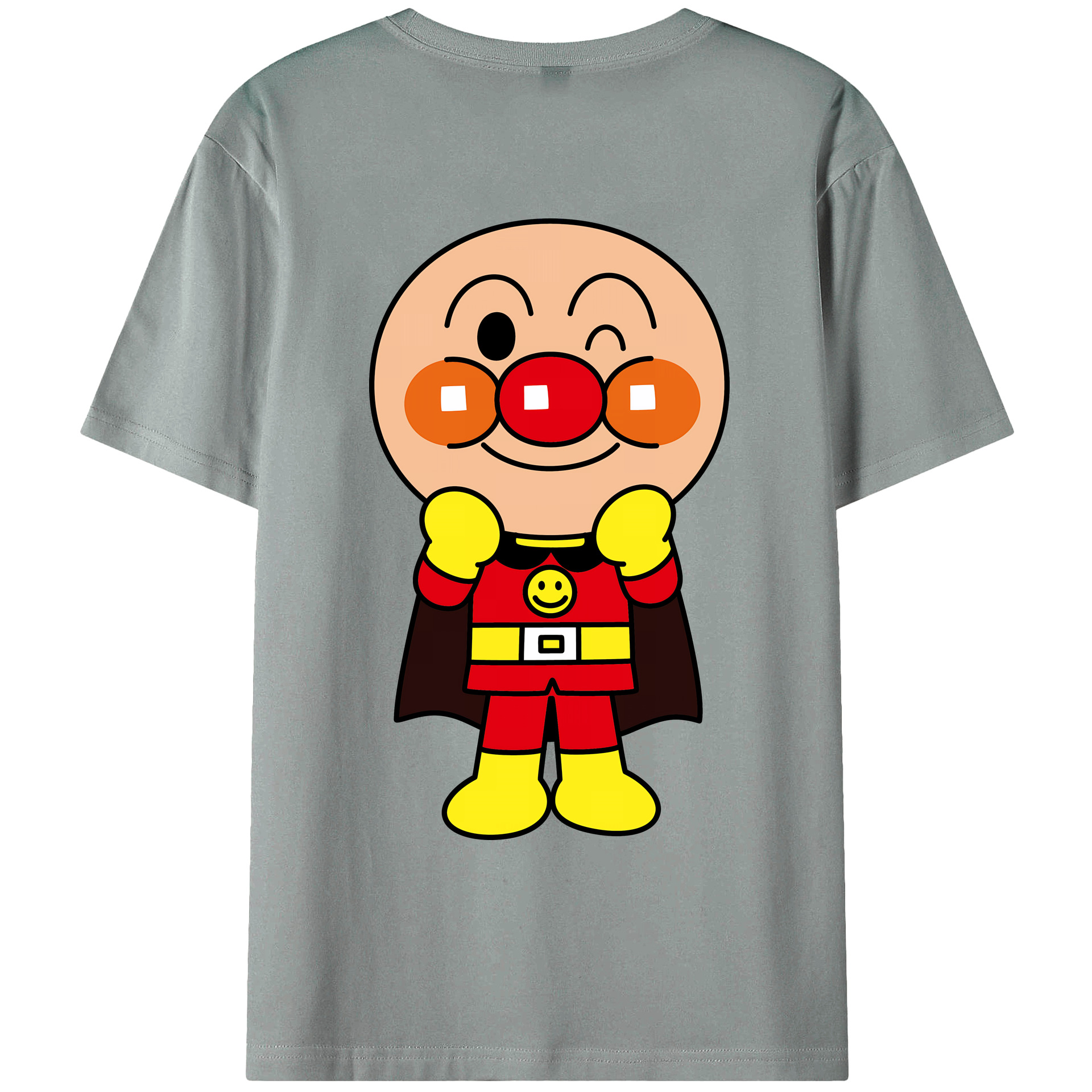 （画像用） アンパンマン Anpanman 綿100％ メンズ半袖Tシャツ（バックプリント） 通気性